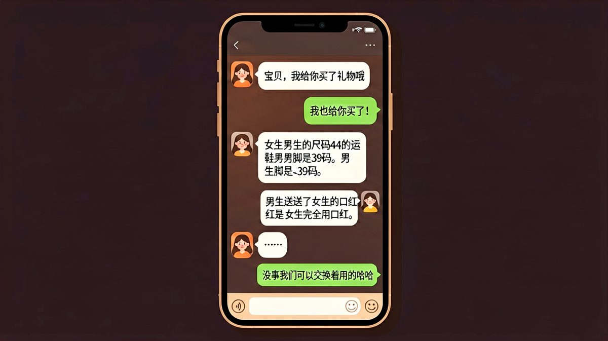 礼物互送翻车现场，尺码完全对不上，笑到肚子疼