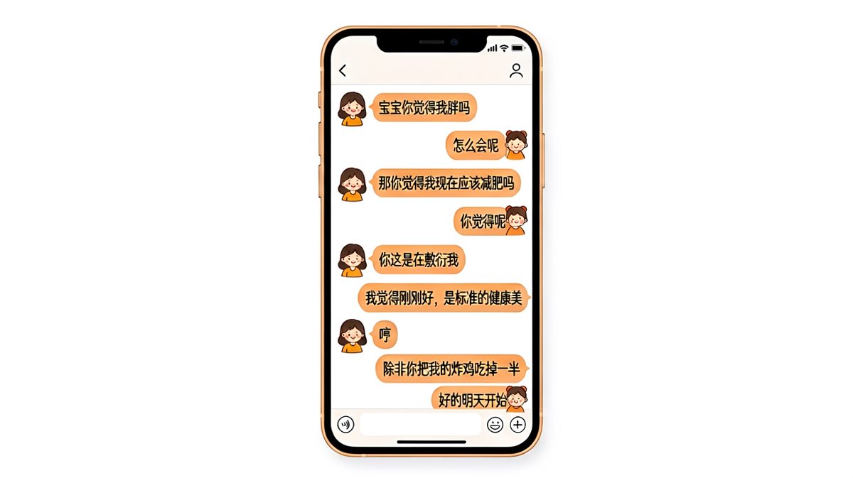 送命题变送炸鸡题，男生靠美食化险为夷