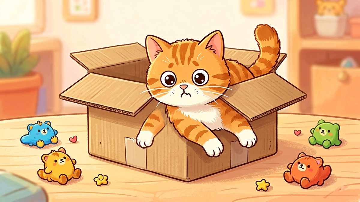 猫：明明箱子是自己的，为什么我进不去？