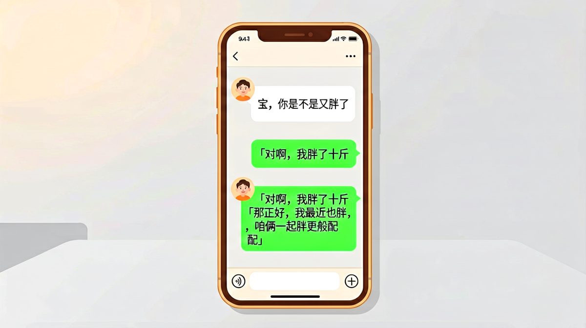 男生用自嘲化解送命题，求生欲拉满。