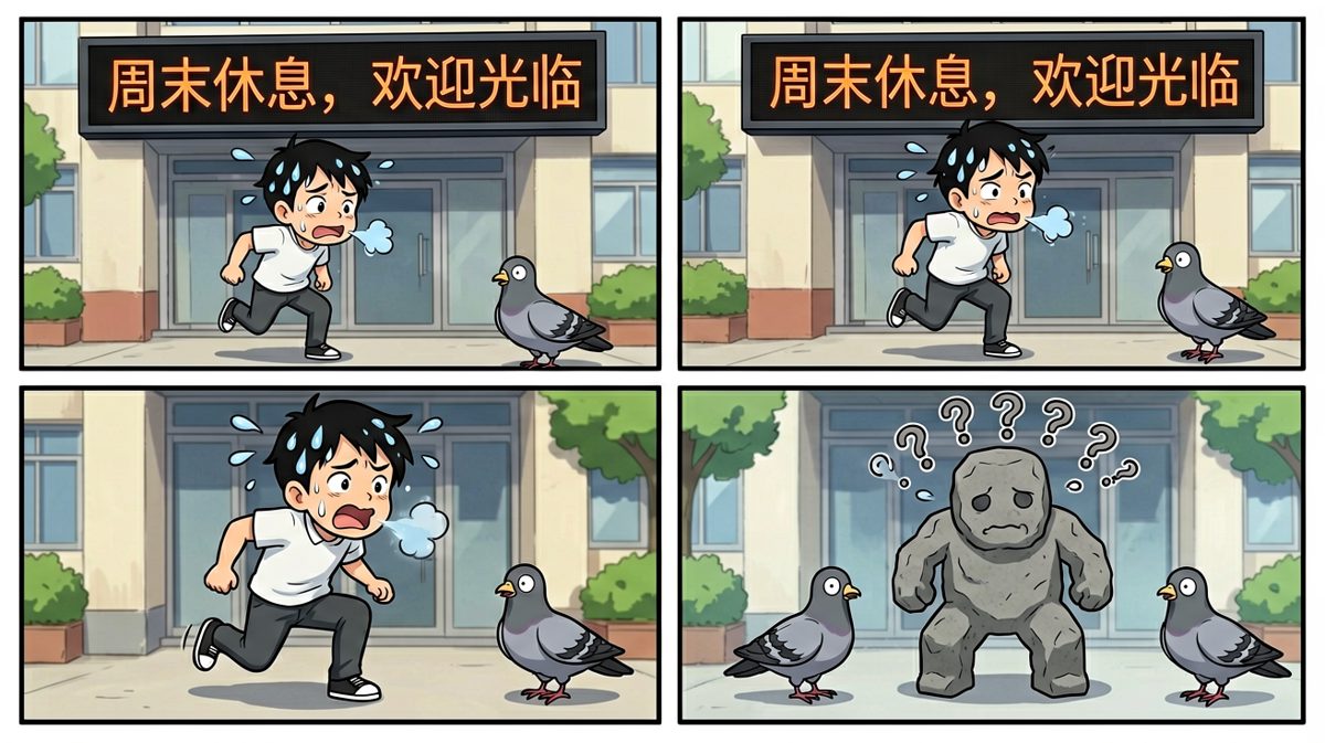 冲到公司才发现今天其实是周末