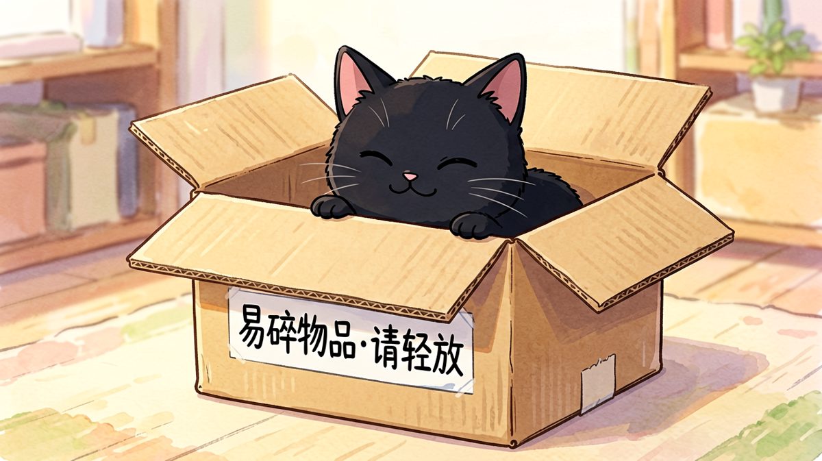 猫咪定律：如果我能坐下，那我就能塞进去。
