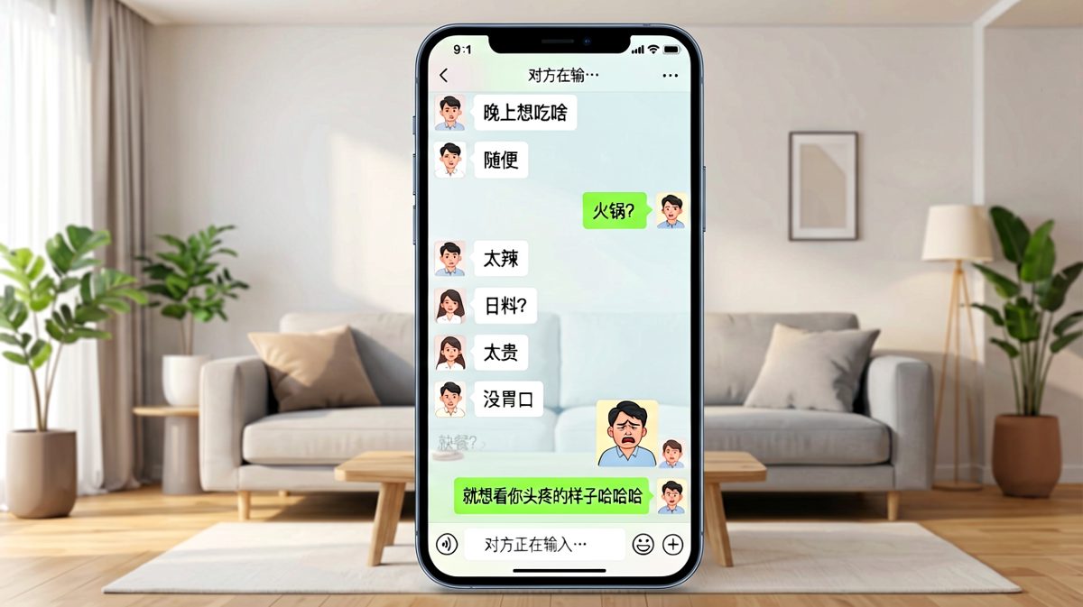 女生让男生猜吃什么，连续三个答案全被否定。