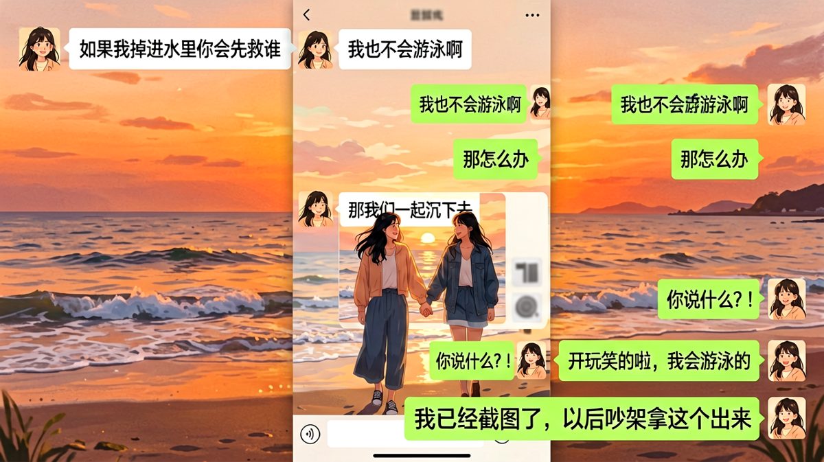 女生问经典送命题，男生的神回复反转全场。