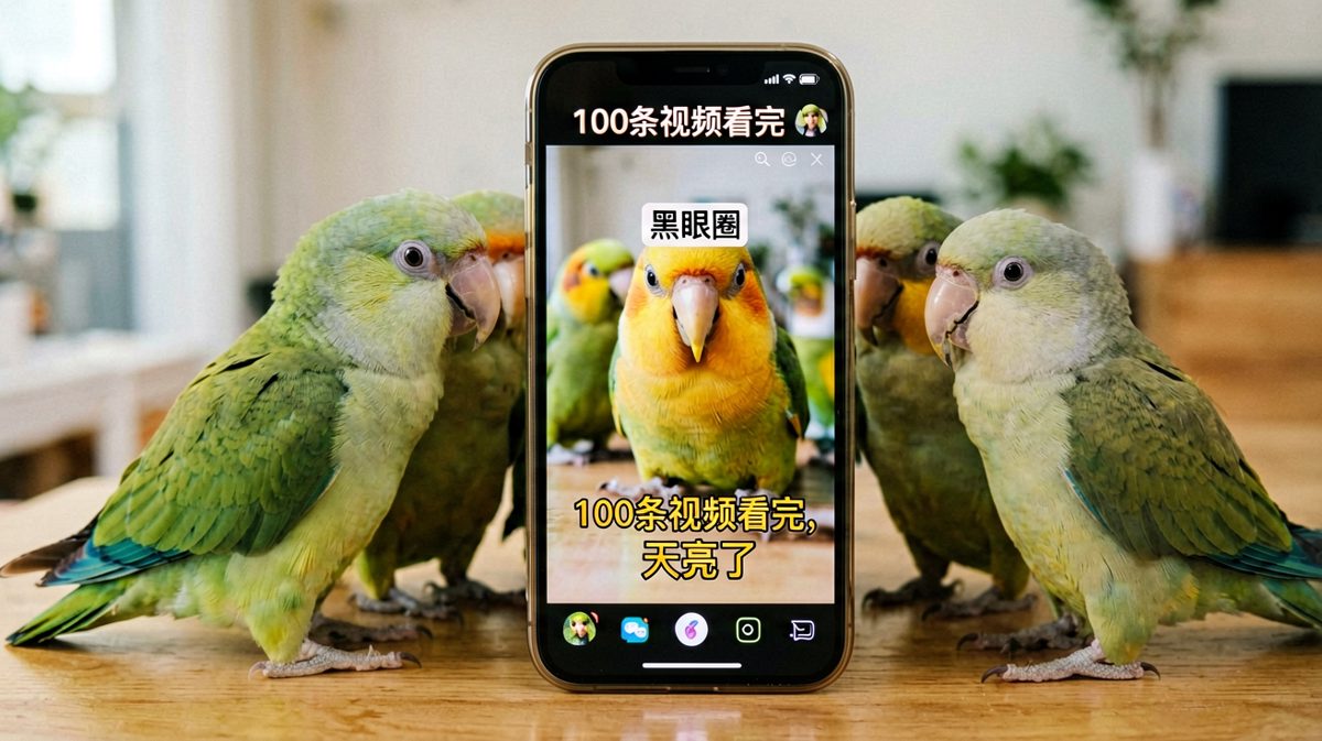 现代鸟类生活方式：刷视频到天荒地老