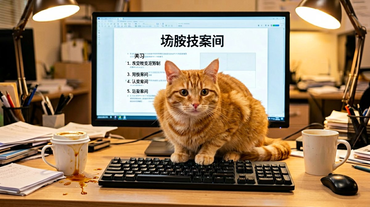 打工人被喵主子抢班夺位，PPT已死。