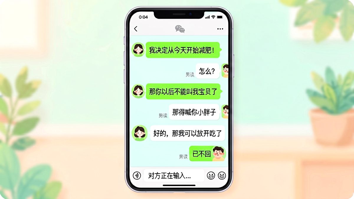减肥宣言变干饭借口，恋爱脑的自我修养。