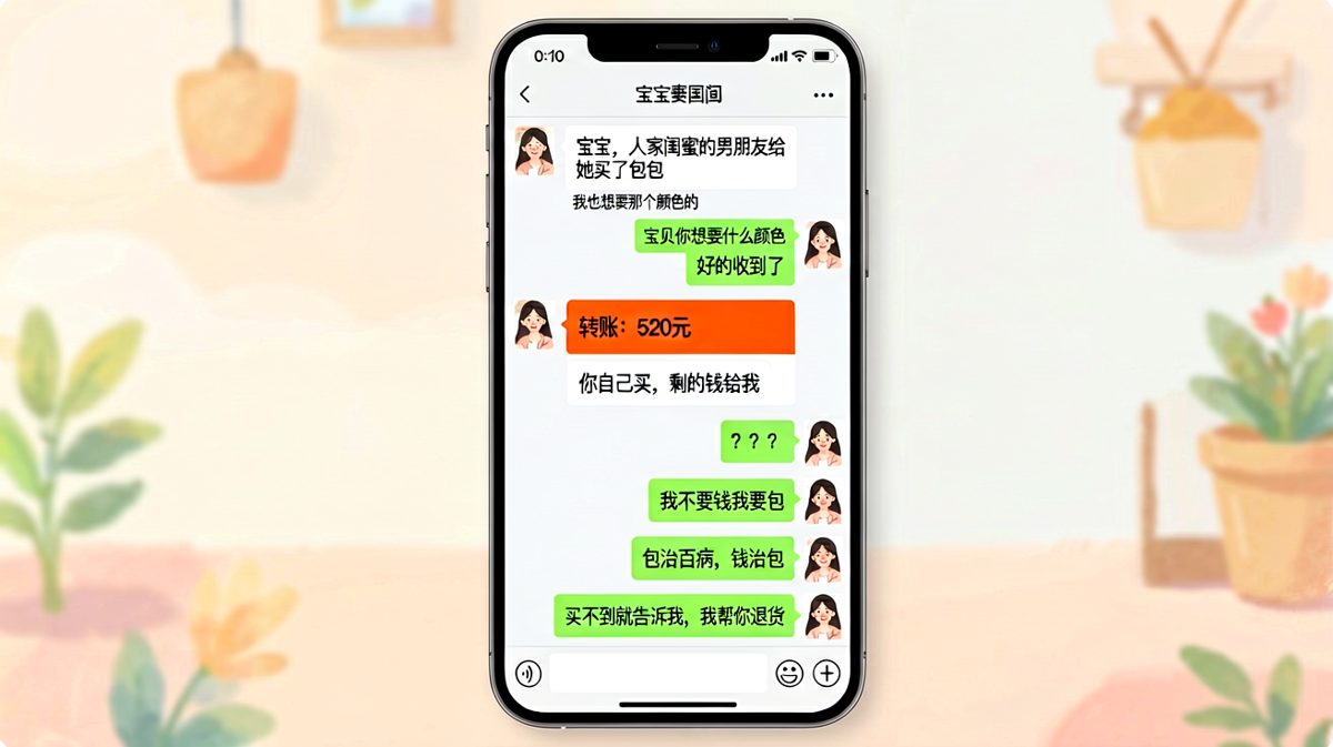 直男送礼的最高境界：给钱让你自己选择。