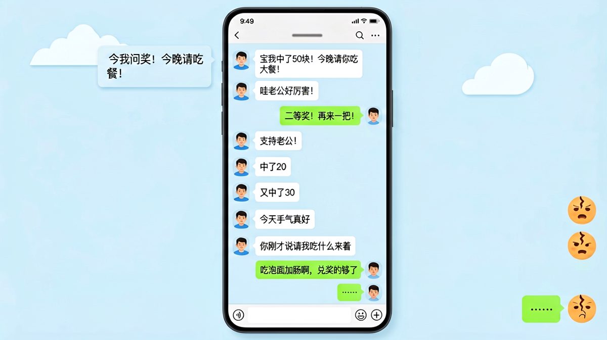 中奖50块的大餐承诺，最终以一碗泡面收场。