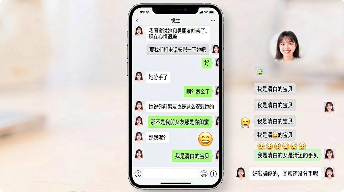 连环套路：女生用前任话题测试男生反应