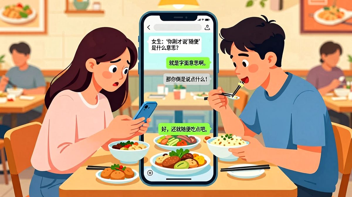 '随便'的终极博弈：直男的逻辑闭环让女友语塞