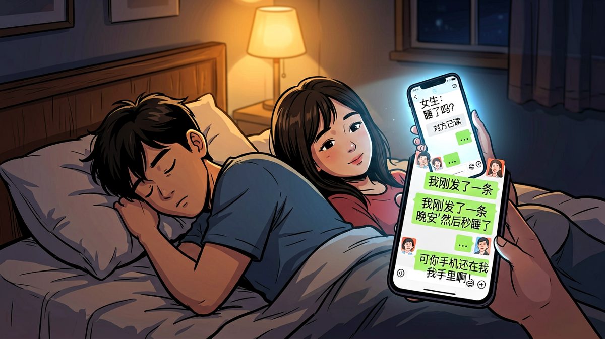 已读不回の反杀：当假装睡觉被当场拆穿