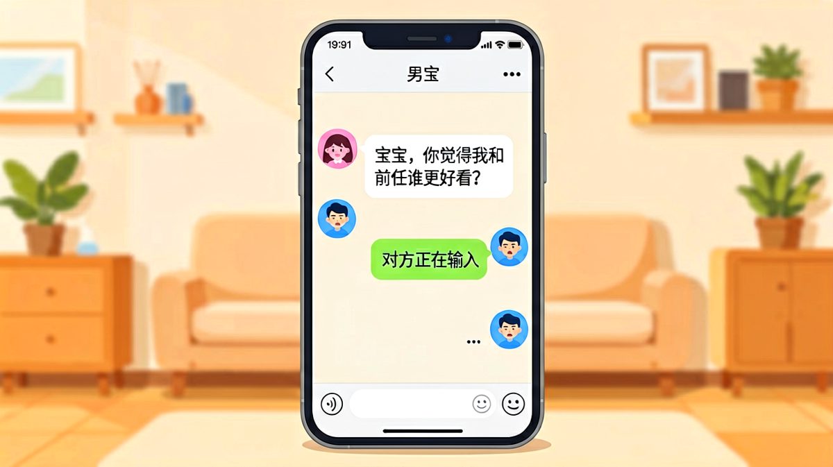 直男必死送命题现场，男生正在疯狂思考怎么回