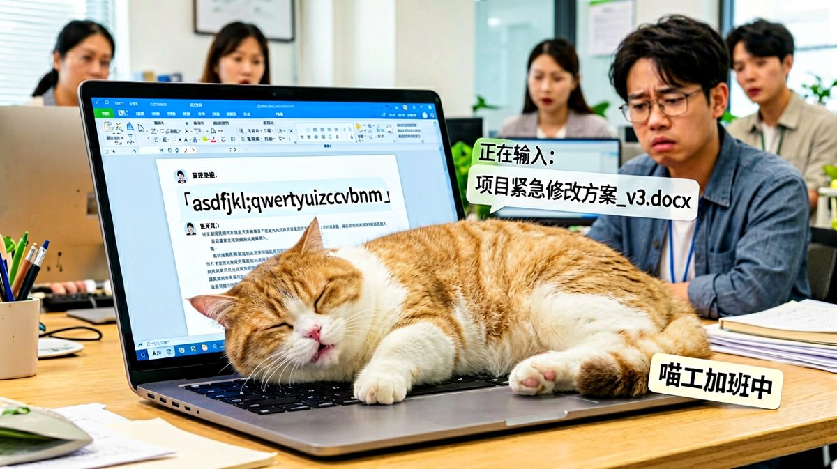 当代打工猫的日常：我睡我的，工资照领，代码你写。