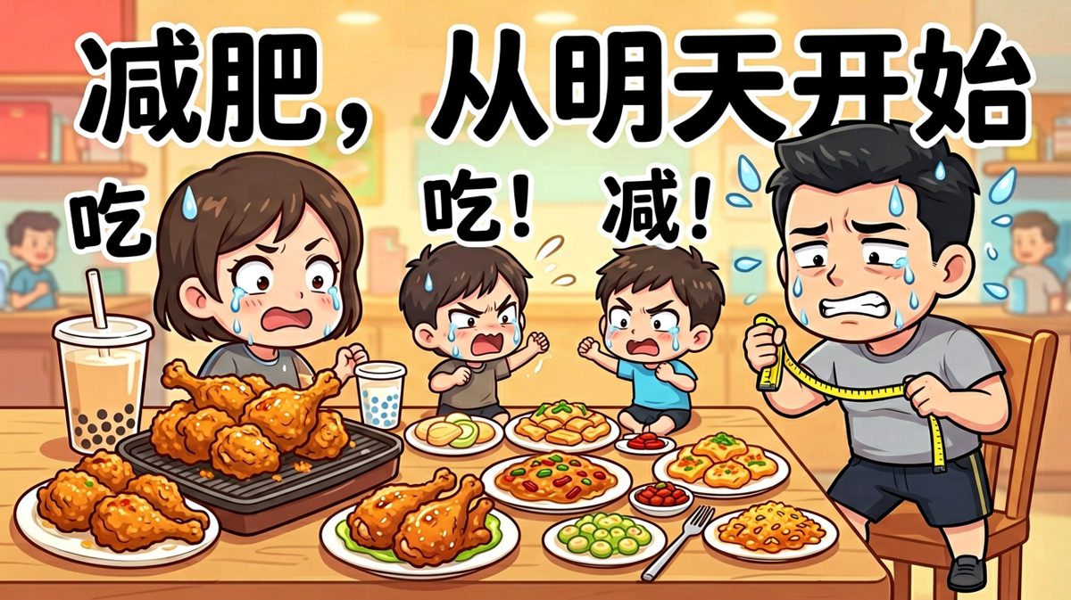 减肥这件事，我明天一定