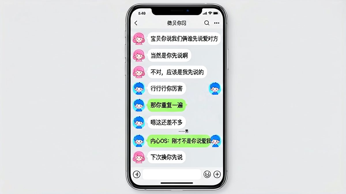 吵架也要争个先后，女生硬是把'我爱你'变成了循环辩论赛。