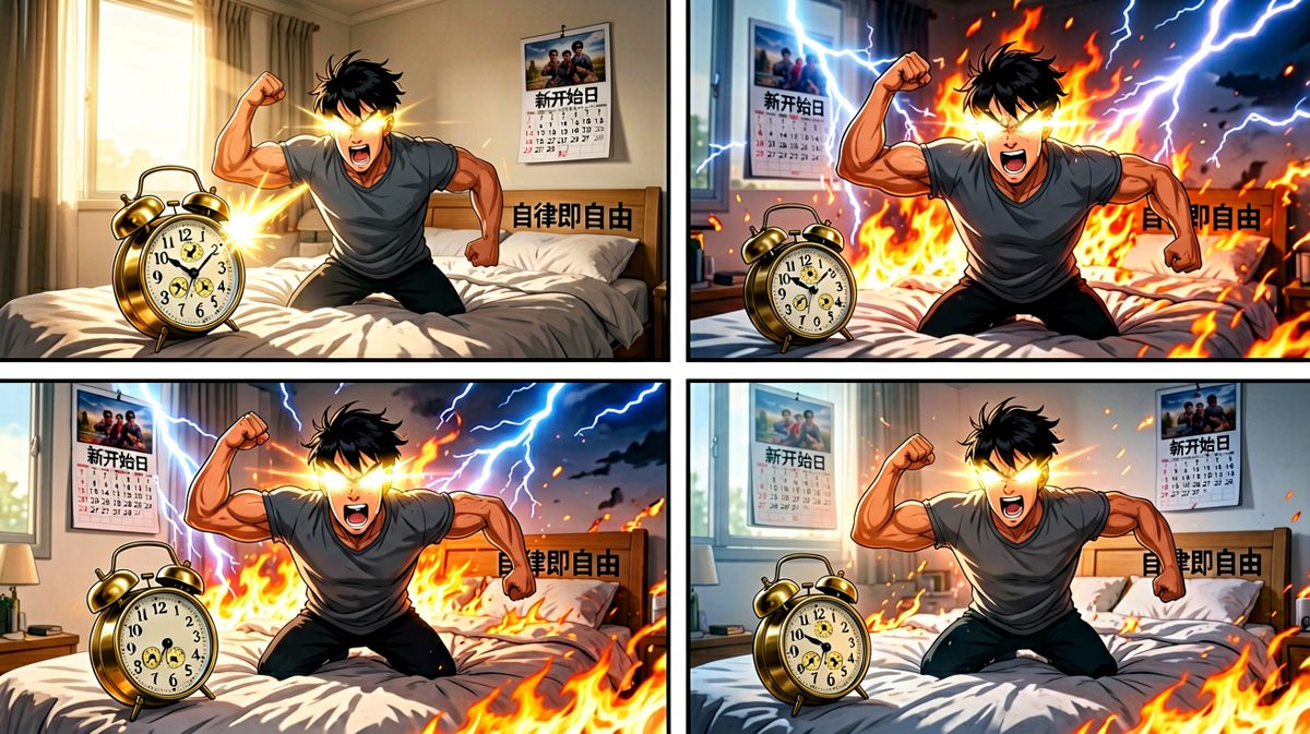 闹钟一响，我满血复活，今天就是改变命运的一天！