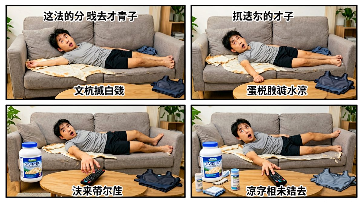 运动消耗了所有力气……连翻身都需要勇气。