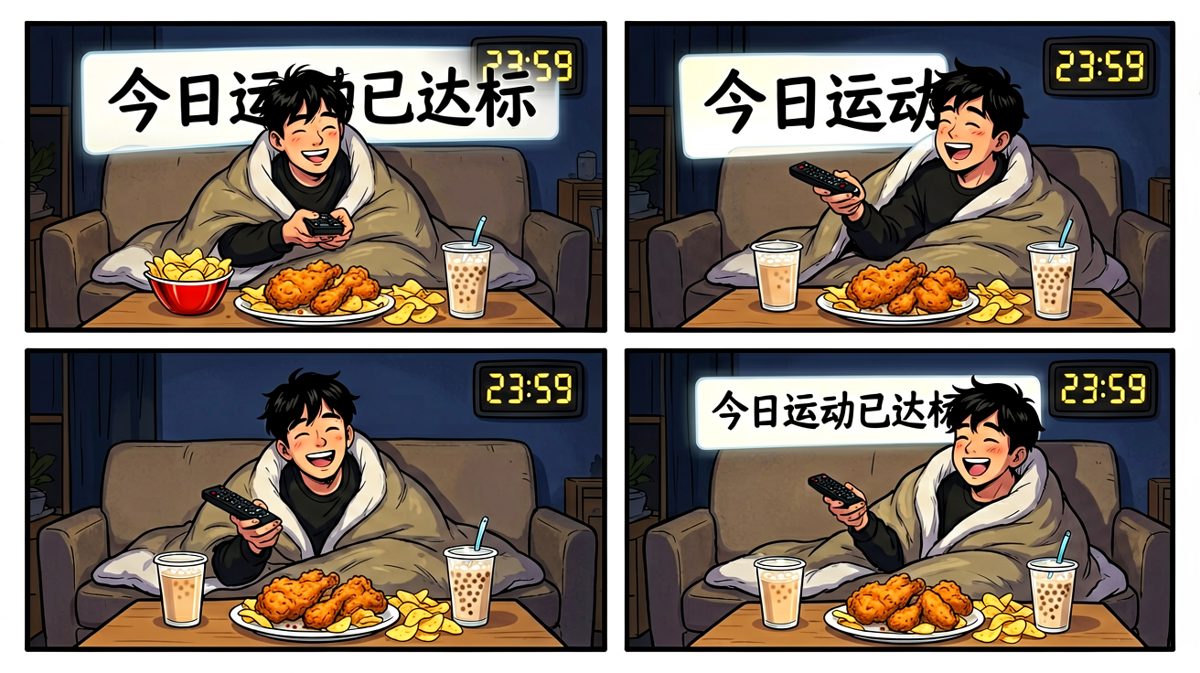 既然运动了，奖励一下不过分吧？今天也是自律的一天！