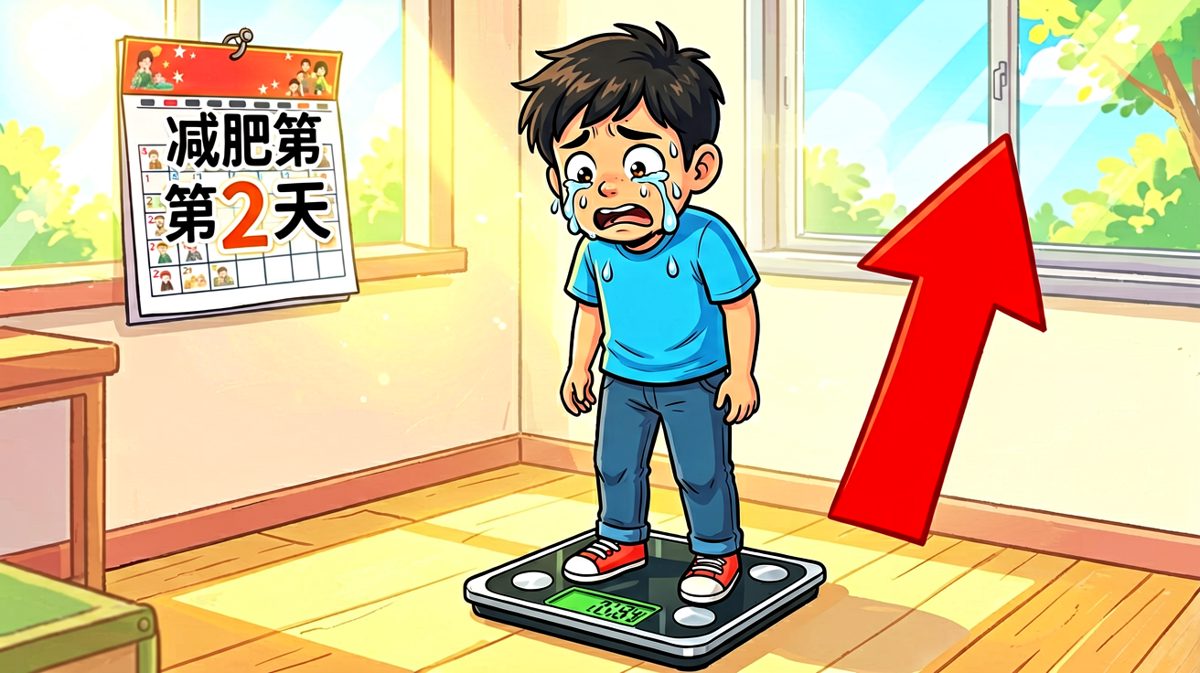 第4格：第二天上秤，崩溃了