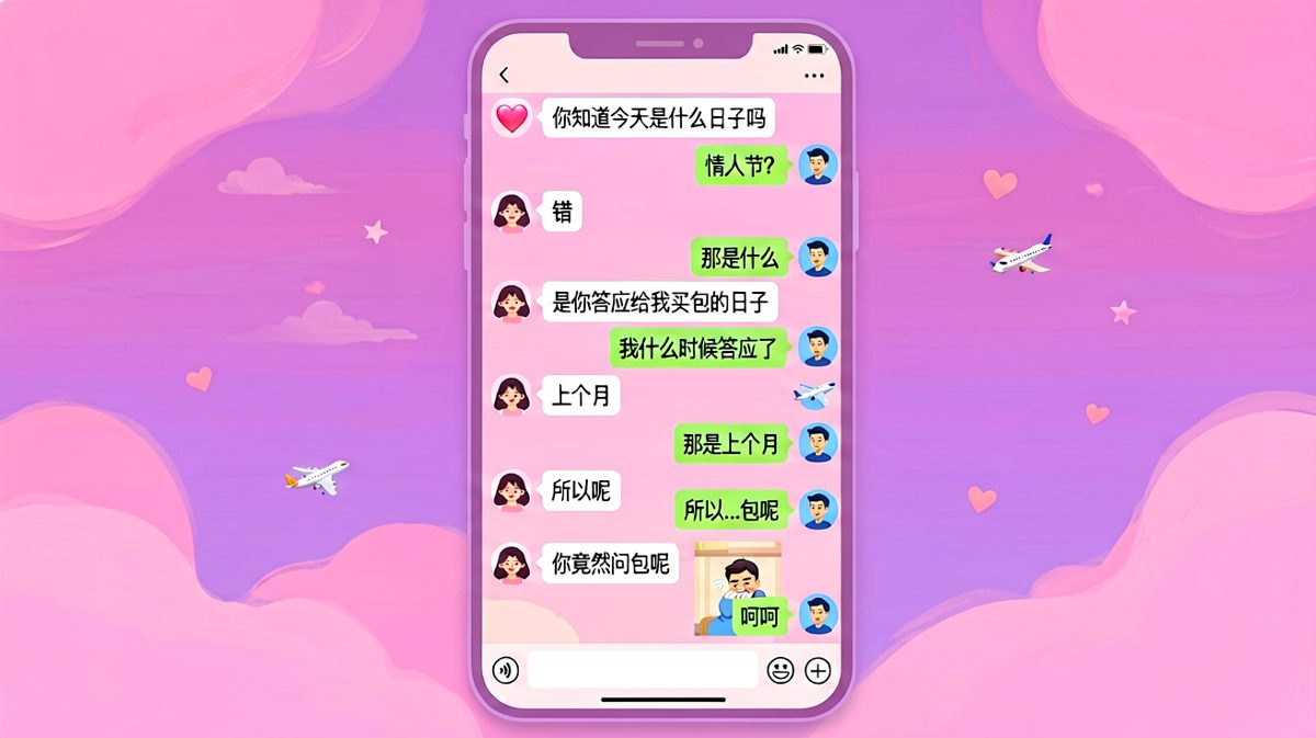 套娃式对话陷阱，男生的钱包瑟瑟发抖