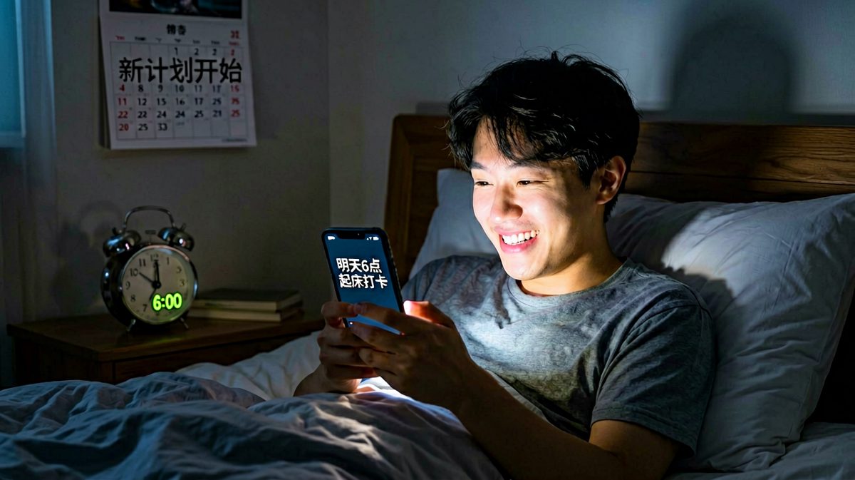 深夜立flag：明天一定早起
