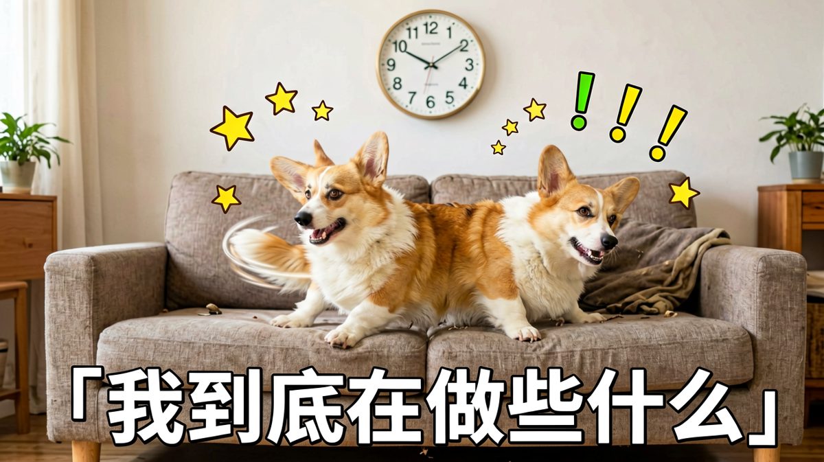 追尾巴追到怀疑狗生