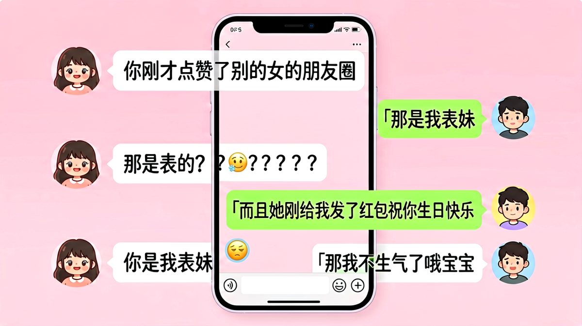 差点被醋淹没，结果发现是表妹还送了红包