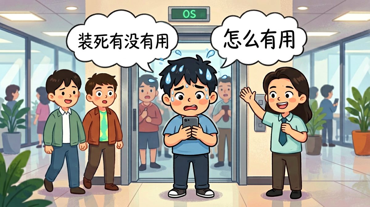 社恐患者的终极生存技能：只要我装作很忙，就没人敢跟我说话。