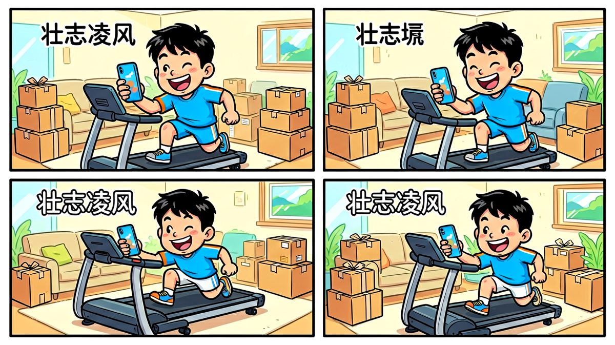 雄心勃勃：我要开始减肥了！
