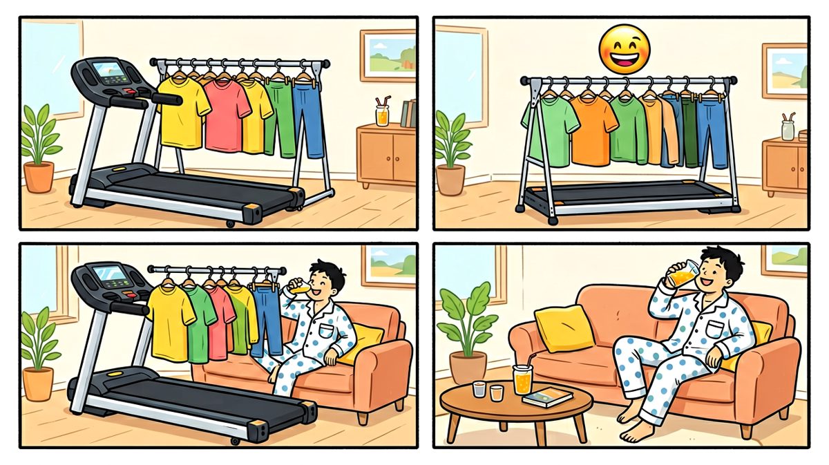 跑步机变成了晾衣架，好像也不错？