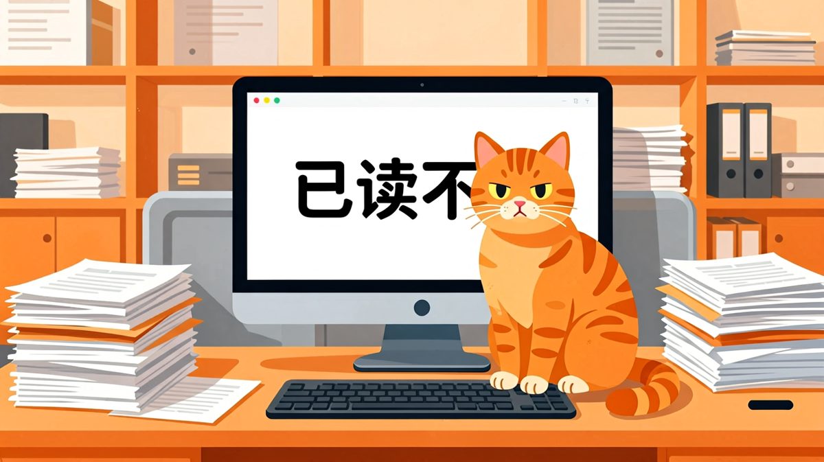 猫：我已经学会了用表情代替回复
