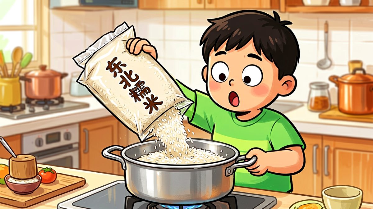 到家才发现买成了糯米，欲哭无泪