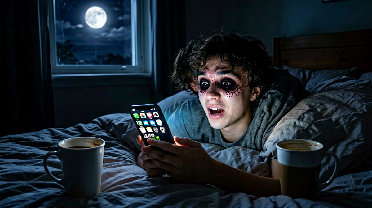 熬夜不是在刷手机，我是在跟时间抢命