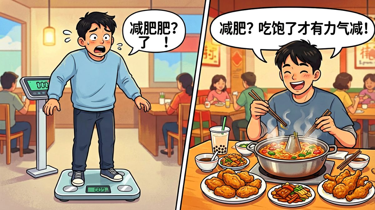 减肥从来不是放弃美食的理由，而是换个明天继续的计划。