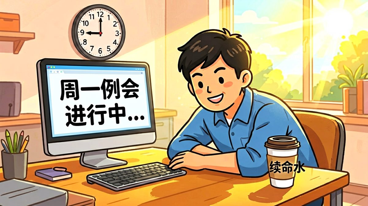 周一早会的灵魂出窍瞬间