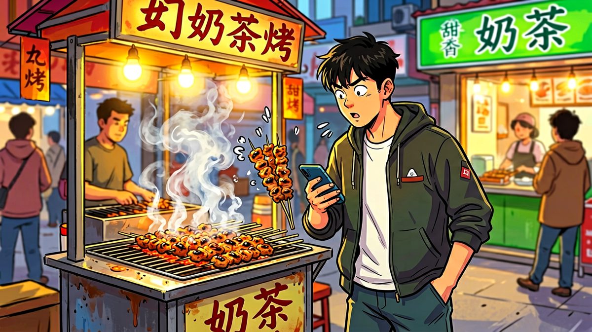 晚上六点：今天太累了，吃一口不会胖的。