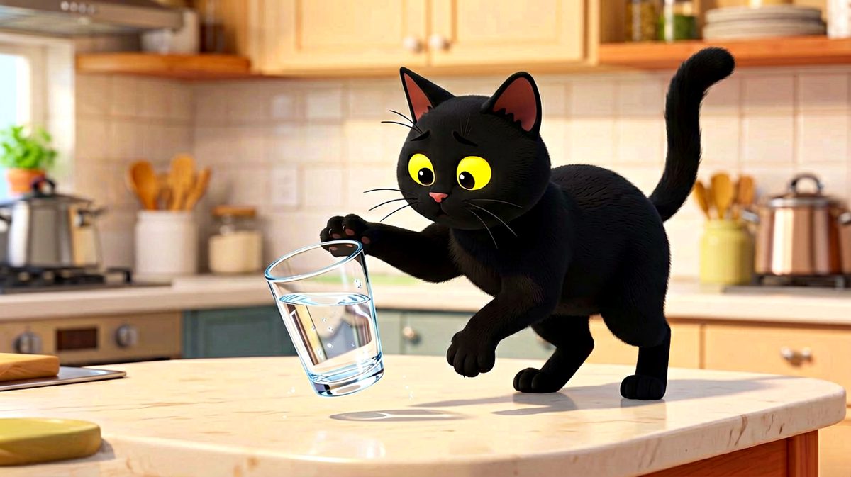 黑猫：杯子先动的手，我只是自卫。