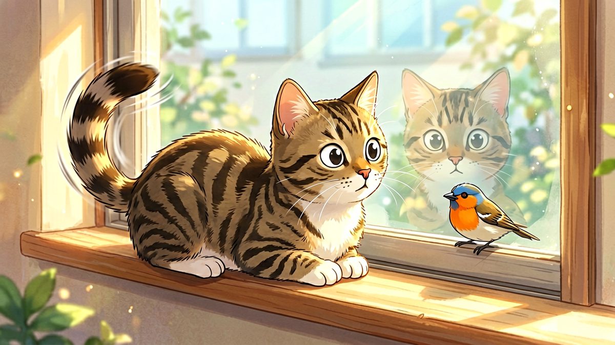 猫咪：可恶，为什么我只能看不能吃啊！