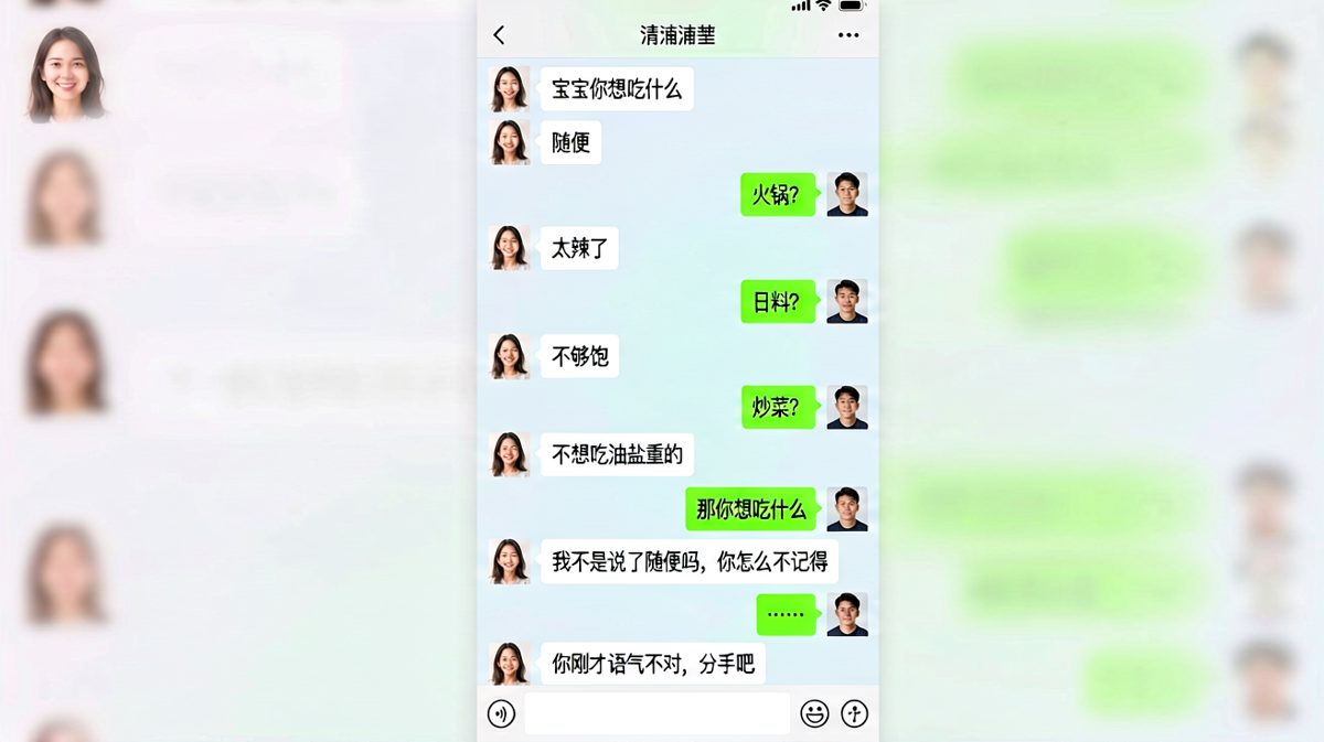 随便这两个字，是情侣之间最大的谎言。