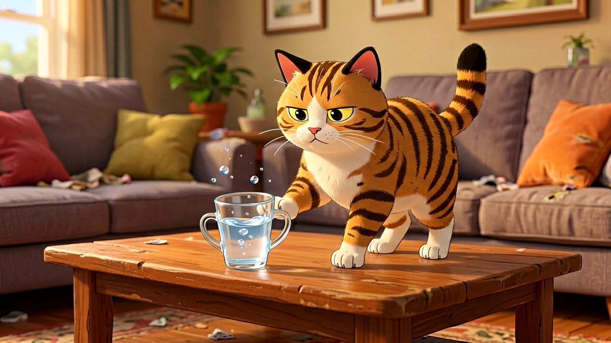 猫咪：我只是想验证一下重力还存不存在。