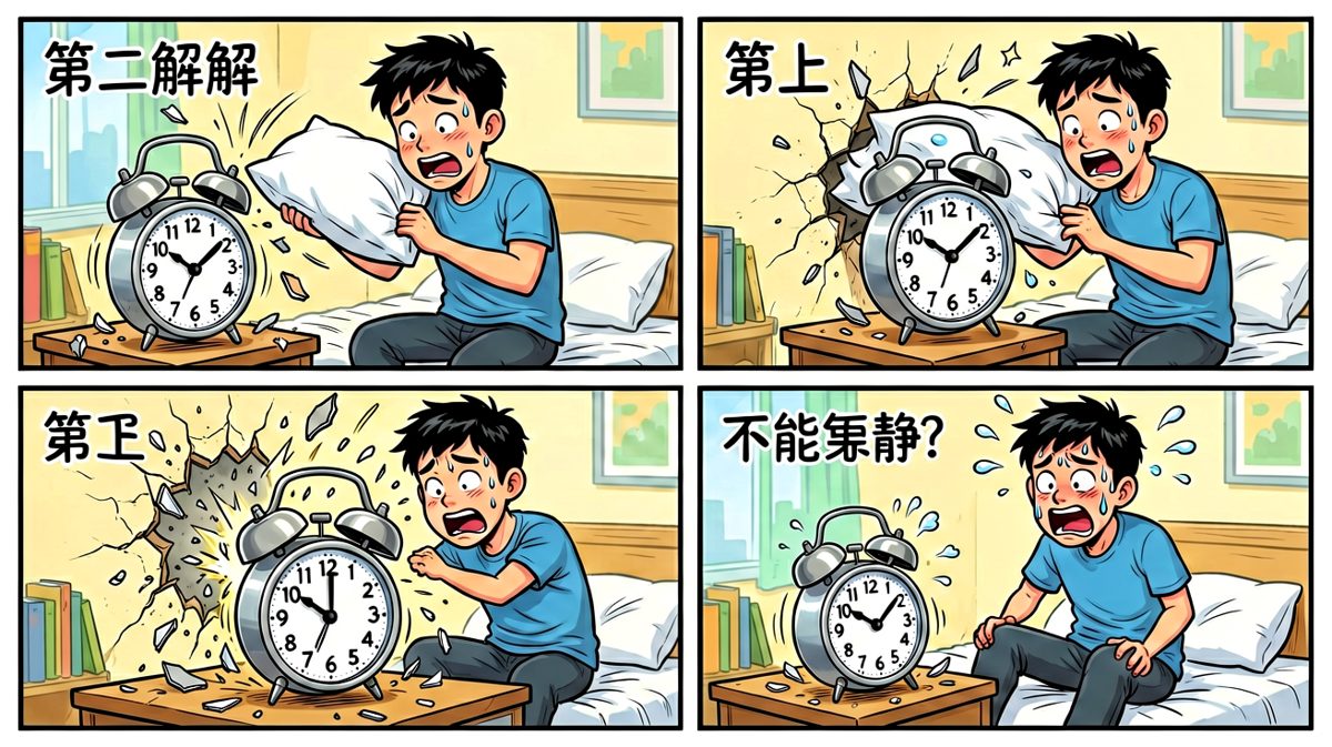 砸了闹钟，闹钟却不依不饶——这就是生活的本质。