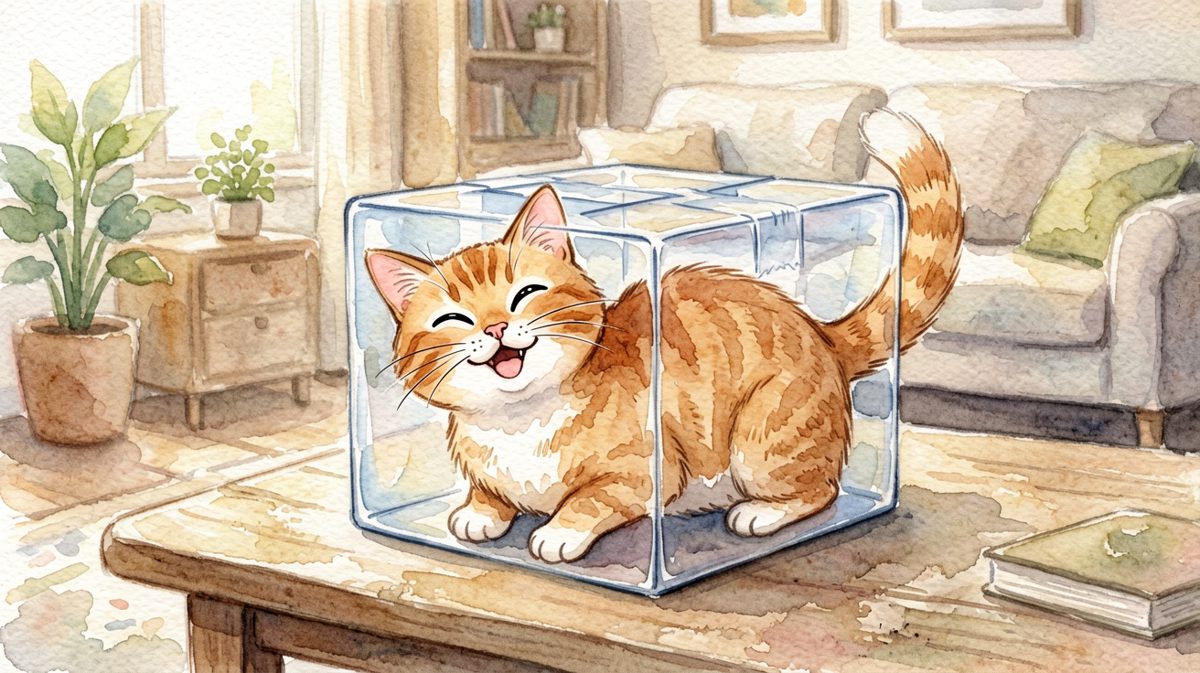 猫：只要我够扁，盒子就是我的人生赢家
