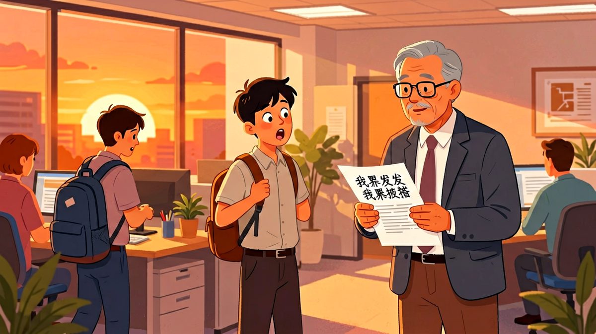 老板：等一下！我要给你一个大红包——员工（内心激动）：年终奖金吗？老板：不，是你迟到扣的钱，还你一半。
