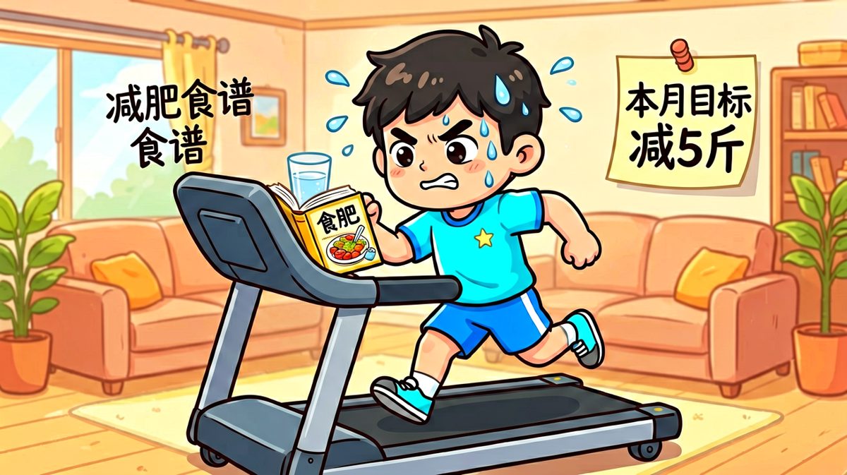 第一天，热血沸腾发誓要瘦成闪电