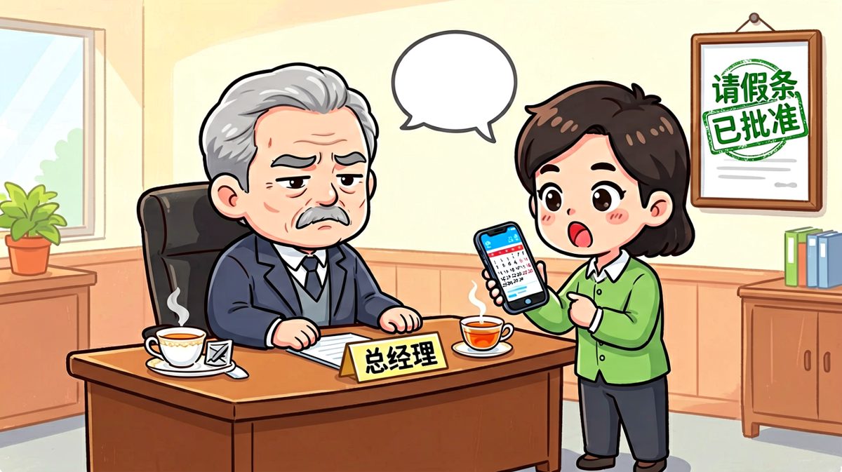 员工：'老板，我想请假。'老板刚要发火，员工接着说：'您上周也这么说过。'