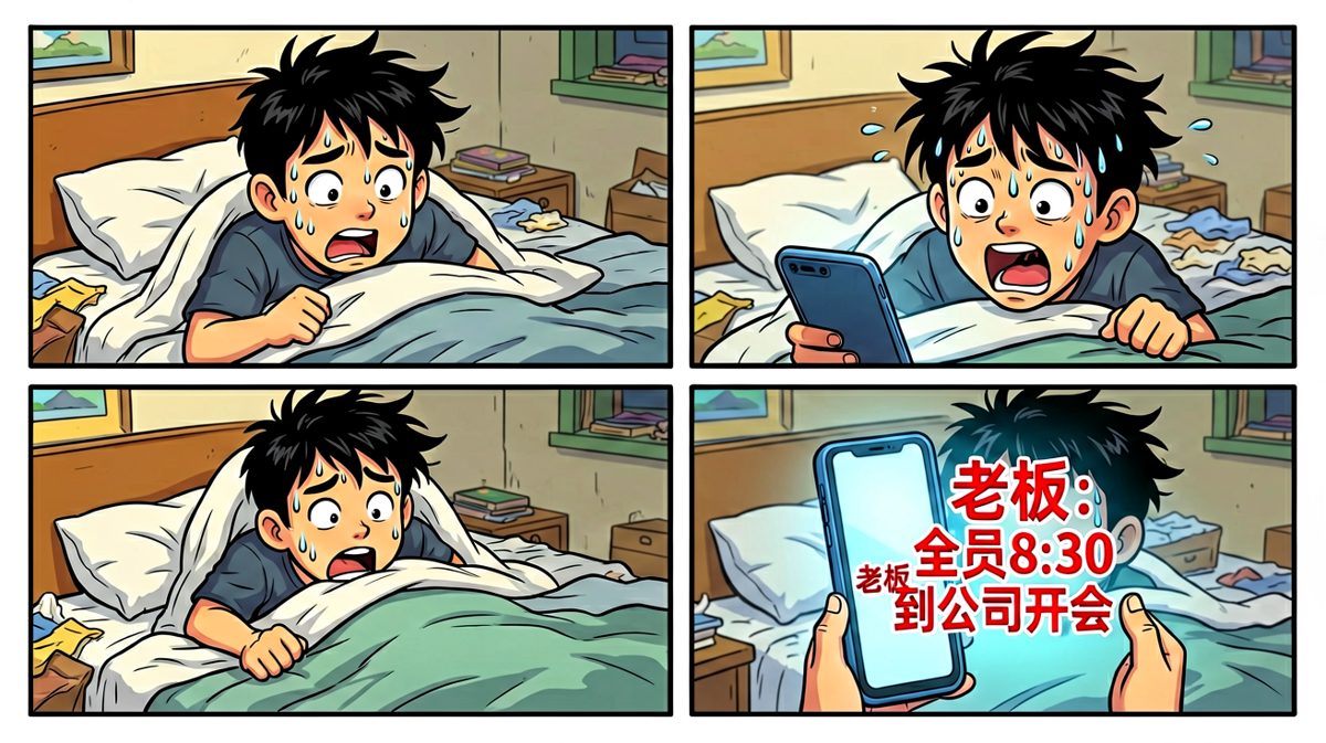 完了！要迟到了！