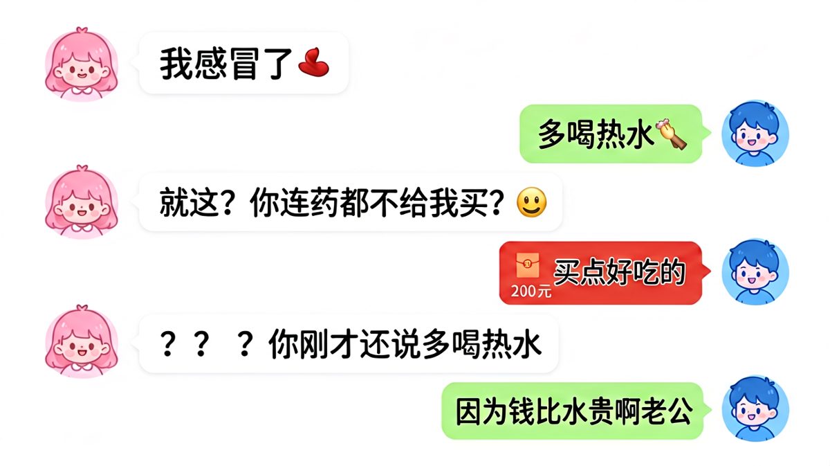 多喝热水不如多转点钱，情侣间的经济学