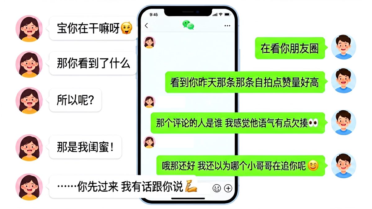 查岗式恋爱，醋王老公的顶级试探