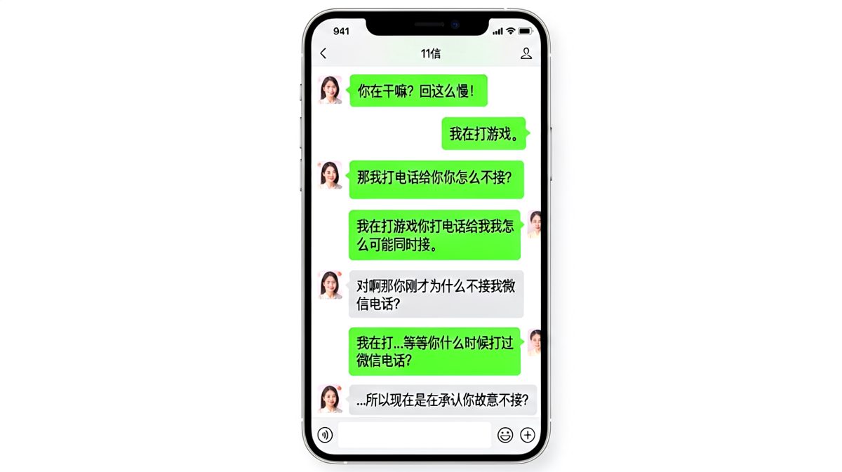 男生以为在打游戏甩锅，结果被自己说的话反杀了。